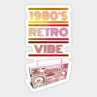 1980's Retro Vibe Sticker